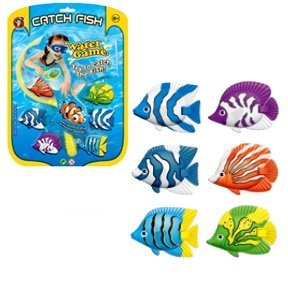 CATCH FISH POOL GAME - 6 ASSORTED FISH